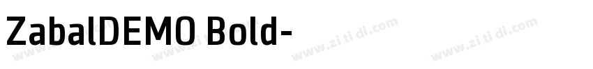 ZabalDEMO Bold字体转换